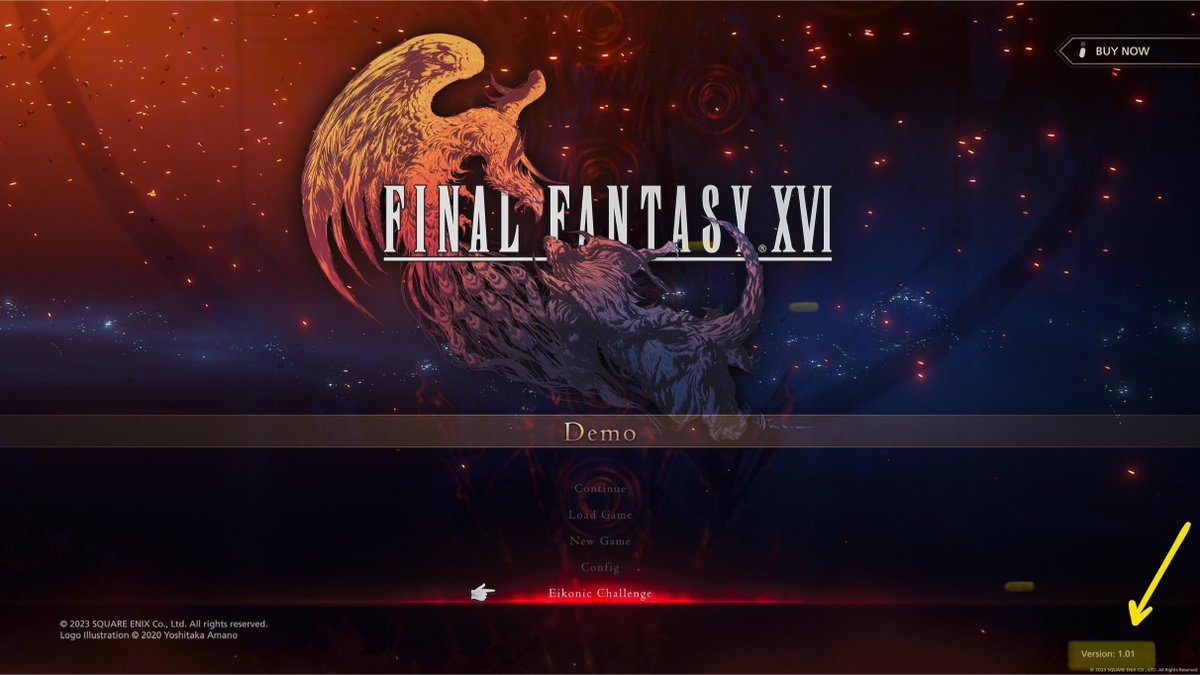 ChillBandit's tweet photo. If you experienced any performance issues on the Final Fantasy XVI demo I wouldn’t worry about it. The version we are playing is an old build, Version 1.01. The build that was shown off at the State of Play a couple months back was Version 1.03. The final build will be updated and hopefully be more stable for everyone 😁 #FinalFantasyXIV