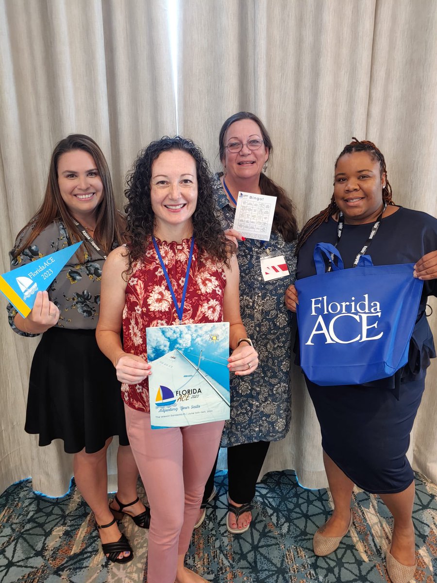 Kicking off #FloridaACE23 with our First-Time Attendee Orientation 👏 THANK YOU to our wonderful committee members for making this orientation possible! 

📷: Left to right, Marissa Russo, Nelly Leon, Matina Wagner, and Vanessa Chatman.

#FloridaACE23  #AdjustYourSails