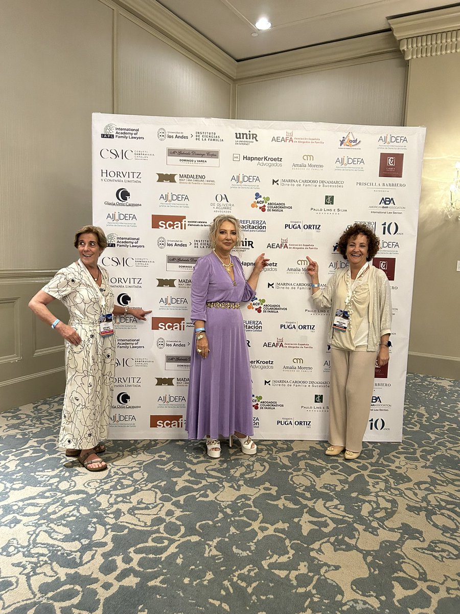 Tres asociaciones españolas de derecho de familia (AEAFA, SCAF Y ACF) unidas en el congreso internacional de Aijudefa Cancún 2023
