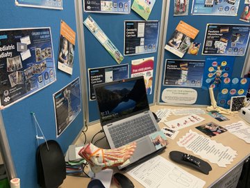 tonyralph5's tweet photo. Wow!! what a wonderful day at the voice of frontline staff, over 90 posters and a multitude of stalls, 3 of which had jampacked innovation showcasing C&amp;F care group continuous improvements. #mpftcelebrates #CPNEvent #Frontlinevoice @KathrynBellshaw @Zoewarren8 @MPFTPaedSALT https://t.co/QRvZSFecsr