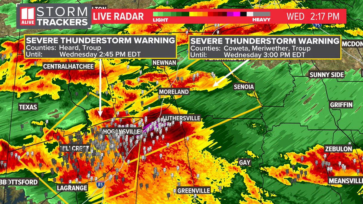 Samantha Mohr on Twitter "A Severe Thunderstorm Warning has been