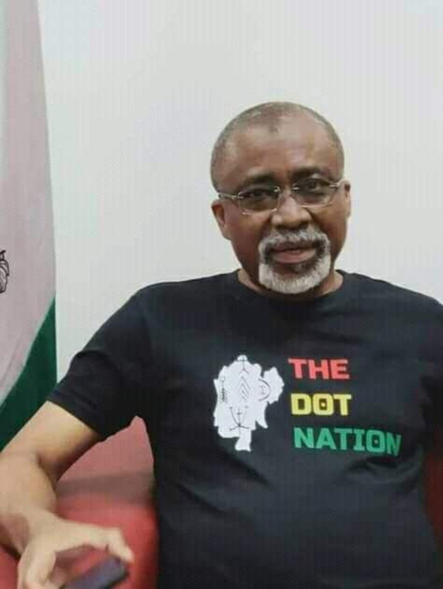 sirlablu's tweet photo. That's how @IjeleSpeaks2 scattered this 3 legged table.

Femi Gbajabiamila was in the Parliament just like Enyinnaya Abaribe who's still a serving Senator. Go to Surulere and see projects he executed. If you count all of his legacy projects across his entire Constituency, you'd find out that he completed more projects without an Executive power more than Enyinnaya Abaribe, Okezie Ikpeazu and T.A Orji. But since he wears Dot Nation and mingles with Nnamdi Kanu and wears a Dot Nation t-shirt, he's a great man. 

Remember, Ariaria International Market is in his senatorial zone. 

Feel free to list Enyinnaya Abaribe's constituency projects in the comment section.
