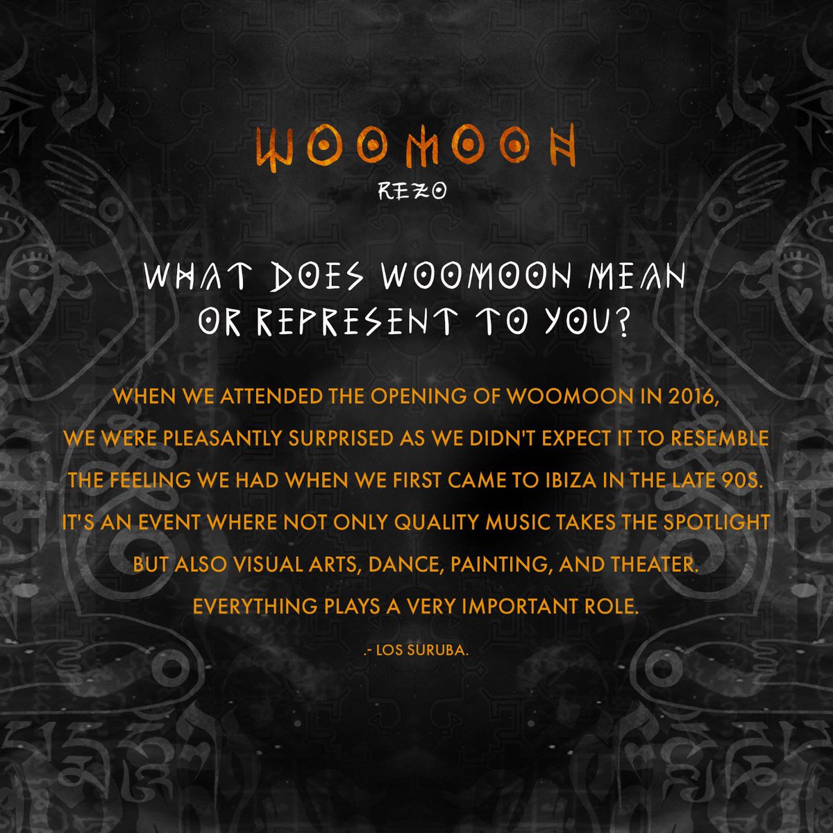 los_suruba's tweet photo. Repost #woomoon Let yourself be enchanted by the magic of 𝑳𝒐𝒔 𝑺𝒖𝒓𝒖𝒃𝒂 This magic duo makes you groove with their mix of Psychedelic House, Techno, and Desert Vibes. Slide and discover a brief interview that they share with us.
@CovaSantaIbiza #ibiza #lossuruba https://t.co/2UFGu4UXGr