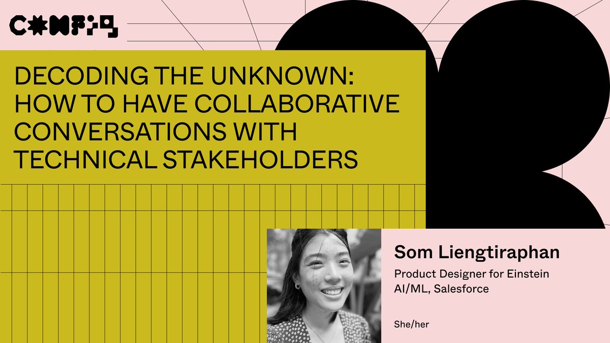 A sneak peek to the talk I will be giving next week at #config2023! I'll be talking about how #designers and technical stakeholder can break down communication barriers and start working together more collaboratively. 

Join Config virtually at config.figma.com