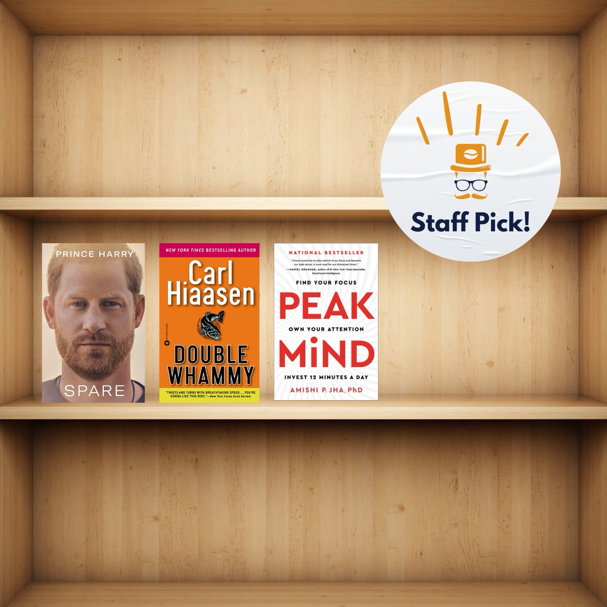 Up next on our bookshelf is Peak Mind: Find Your Focus, Own Your Attention recommended by our Vice President – Tim Boock. 📚

Trying to stay focused and can’t seem to manage to hang on to your attention. No matter how hard you try, you’re somewhere else. 

#StaffPicks
