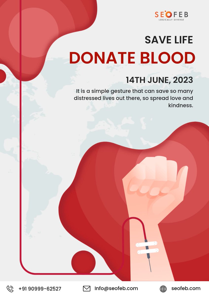SeofebTech's tweet image. It is a simple gesture that can save so many distressed lives out there, so spread love and kindness. Happy World Blood Donor Day !! 

#seofeb #worldblooddonorday #donate #donatelife #donateblood #savelives #spreadhappiness