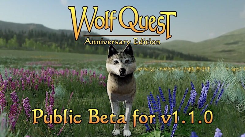 WolfQuestGame's tweet photo. The next #WolfQuest game update is now in public beta on Steam! Raise pups on Amethyst, customized your territory colors, and so much more. https://t.co/qfbK3MyuVi https://t.co/LMJ6dVXA0c