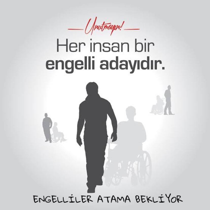 EngelliSma's tweet photo. Engelliler Büyük Bir Sabırsızlıkla Müjdeli Atama Haberini Beklerken, Artık Verilen Sözlerin Yerine Getirilmesini İstemektedirler. Yarın Çok Geç Olabilir. O Yüzden Şimdiden Sonuçlanması Gereken Atama Haberini Sayın Cumhurbaşkanımız @RTErdogan Bekliyoruz. #ReisEngelliMemuruAtar https://t.co/mvrO3KtoWf