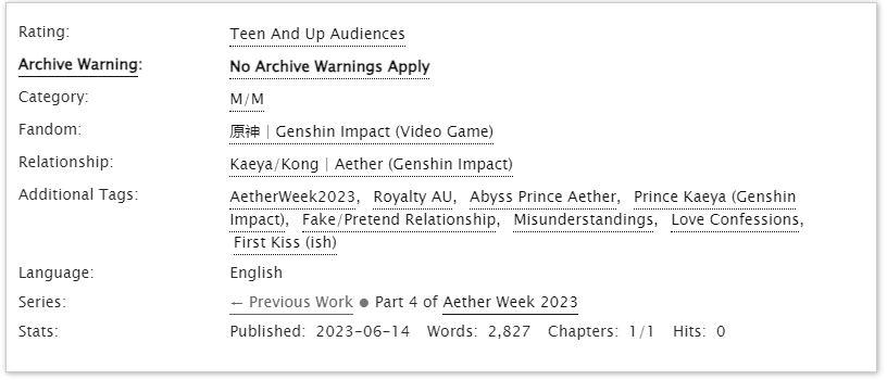 FlowerofFira's tweet image. Do you all remember my Royalty AU with Kaether? Well...

Would you like a sequel?

Day 4: Historical Royalty + First Kiss #Kaether

🔗archiveofourown.org/works/47878039

#AetherWeek2023 @allforaether