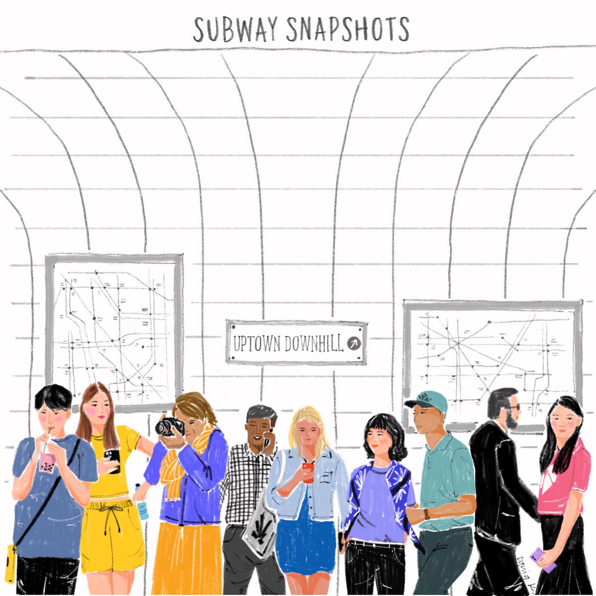 cestdania's tweet photo. Subway stories. 
I know at least one person is thinking if they turned off the stove or not 😬 #subway #sketch #illustration https://t.co/sDe9rEOpZ4