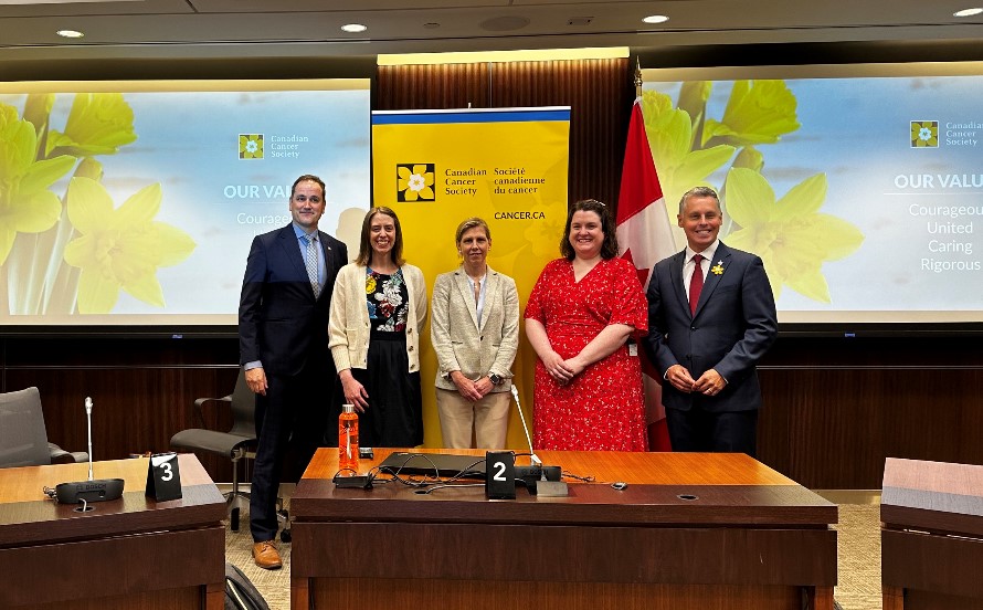 Our team of experts presented at the first ever All-party Cancer Caucus. We shared ideas to help Parliamentarians build their vision of making cancer care a priority. Thank you <a href="/DanAlbas/">Dan Albas</a> and <a href="/PeterSchiefke/">Peter Schiefke</a> for your leadership of the cancer cause.