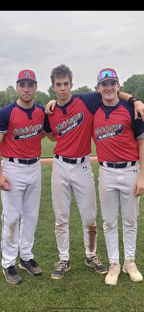 Carpenter Cup 2023…Philadelphia Catholic League Roman Catholic HS representatives Julian Grandelli,  Nate Bryant and Myles McNiff #aopathletics