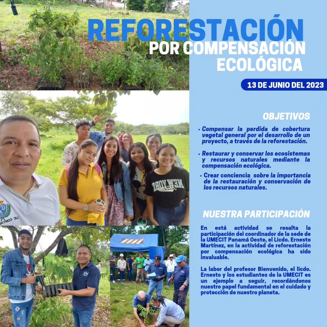 ContabilidadYAO's tweet photo. Reforestación participación del profesor Bienvenido Gutiérrez y sus estudiantes de la UMECIT. https://t.co/mMUU3dTbM4