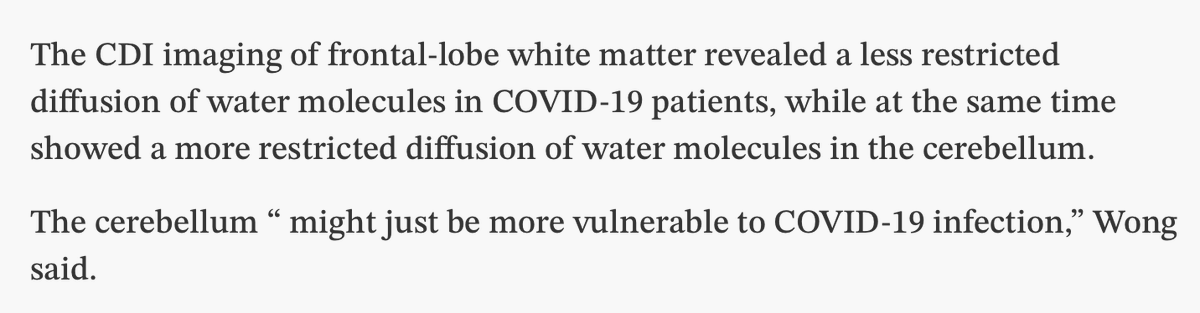 The cerebellum is targeted by SARS2, it is located just above the brainstem, near the spinal cord. It contains about half of all the neurons in the brain.
Is this where SARS2 is fusing neurons?