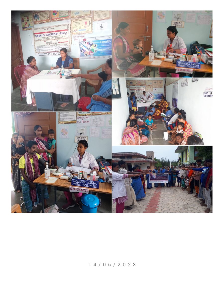 Health Mela at Mendrajpur HWC #CBAC#NCDscreening#Esanjeevani#communitymeeting#Notobacopledgetaking