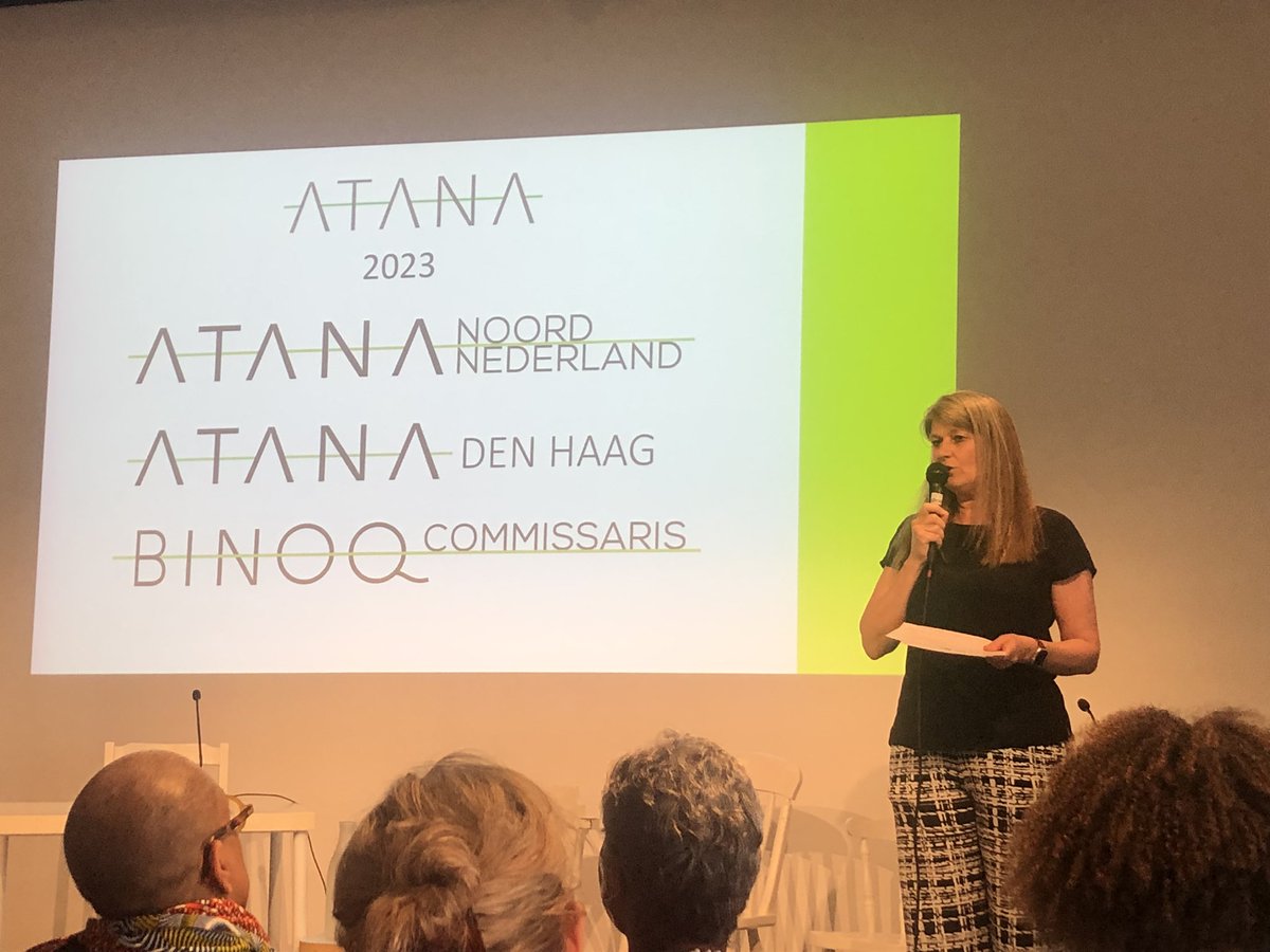 JerryStraubTjon's tweet photo. @binoq_atana bijeenkomst over ervaringen bij voorbereidingen Slavernij Museum i.o. in gesprek met John Leerdam, Iris van Santen, Peggy Brandon en John Leerdam. https://t.co/CIRNMJFm92