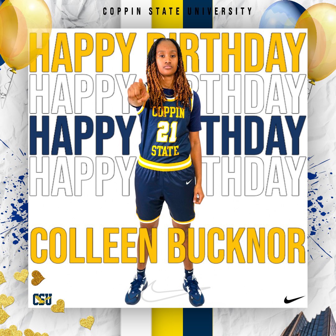 𝓜𝓸𝓻𝓮 𝓛𝓲𝓯𝓮🎈🎉

Please help us in wishing 𝓒𝓸𝓵𝓵𝓮𝓮𝓷 a very Happy Birthday! 💙💛❕

- Colleen finished last season with an impressive rebounding average of (7.8rpg) which was also ranked #️⃣3️⃣ in the MEAC. Show some love on her special day EagleNation🔥🦅🫶🏽