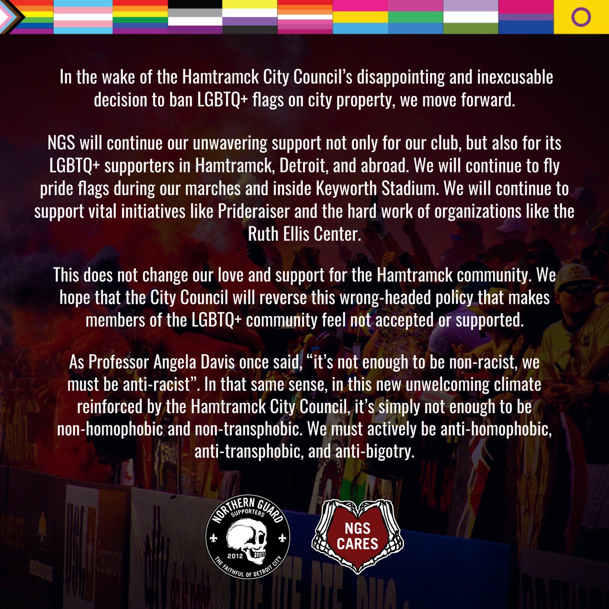 NGSDetroit's tweet image. Our statement on the Hamtramck City Council’s resolution from last night.