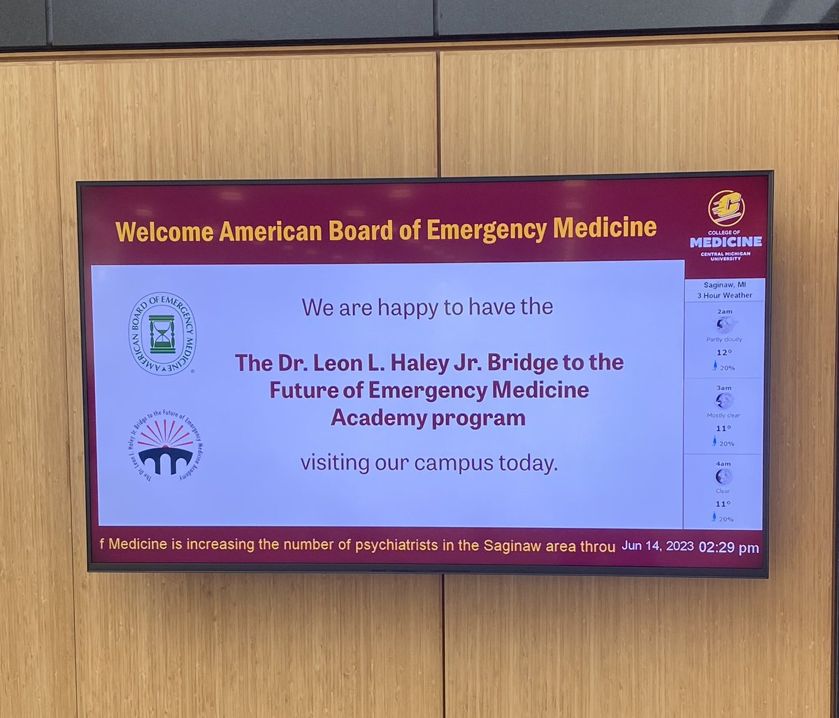 BrittanyLadson's tweet photo. Welcome to CMU, @ABEMCert #HaleyAcademy students! https://t.co/yenImPK3re