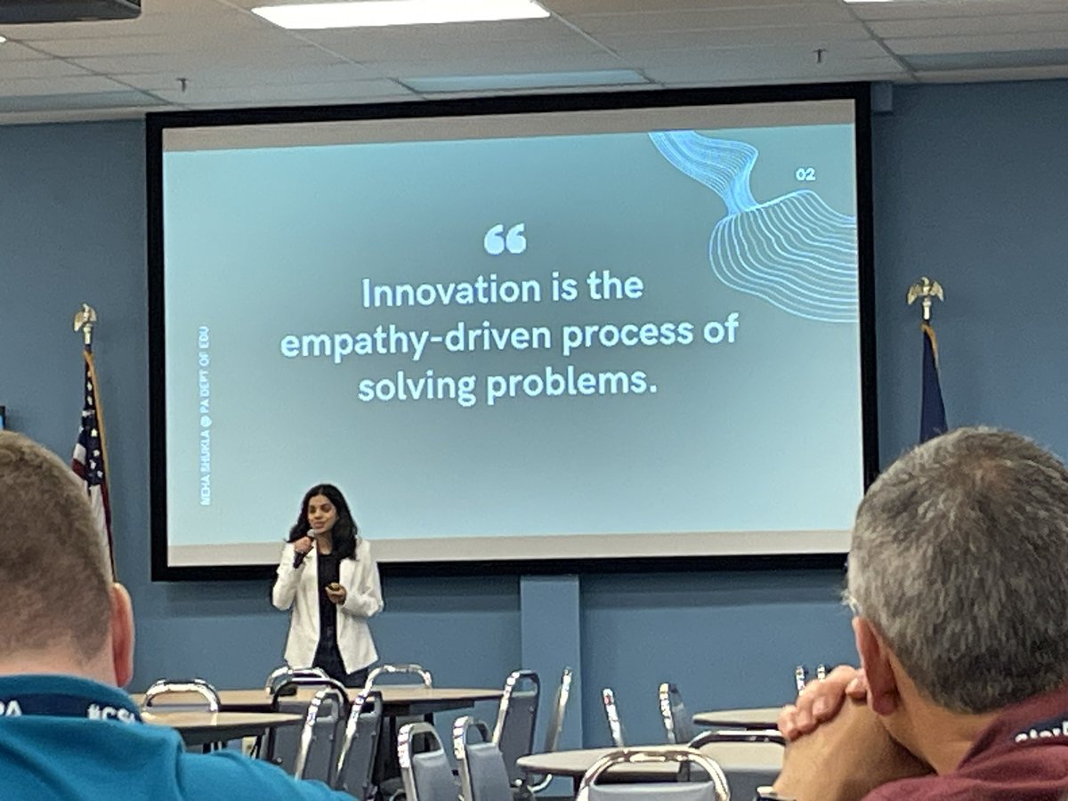 melannpero's tweet image. Amazing young woman at #CSforAll 2023 @thenehashukla