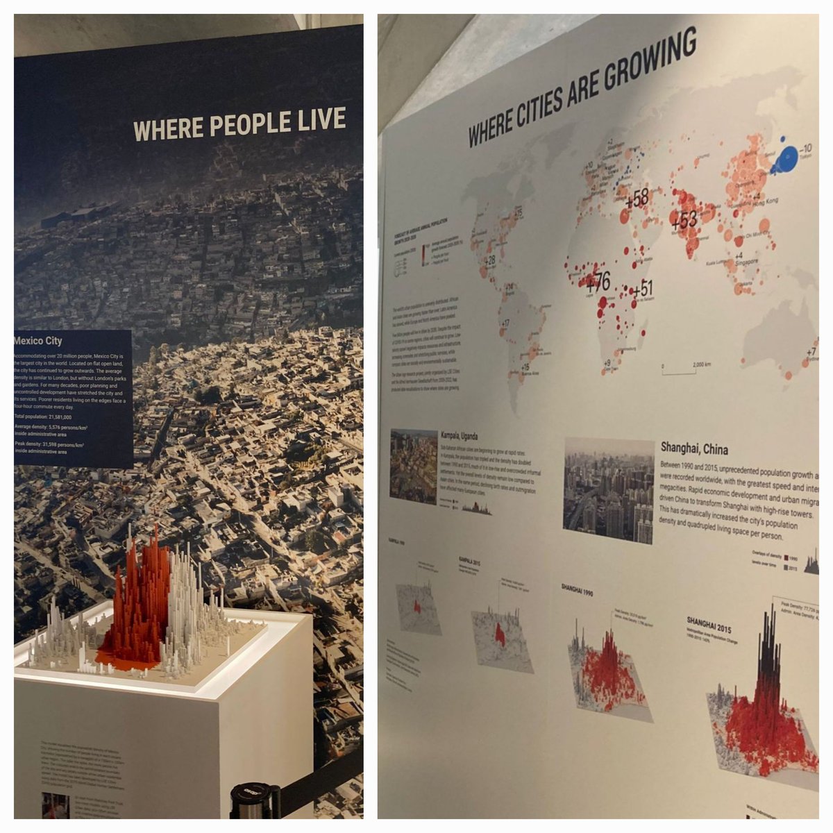 Visit the Mapping People and Change exhibition at #LSE to see a wide variety of maps and research, including some of @LSECities' Urban Age work. Thank you, @rebeccaflynnn, for the photos. #LSEFestival