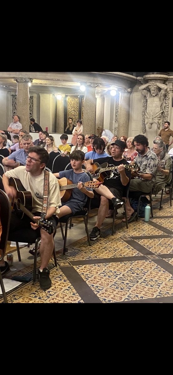 U6Heath's tweet photo. What an amazing experience Sonny has had playing with 600 other guitarists at St George’s Hall. Thank you so much @timotierney @TheFlorrie @T_Caveney https://t.co/hTS4kBY7rP