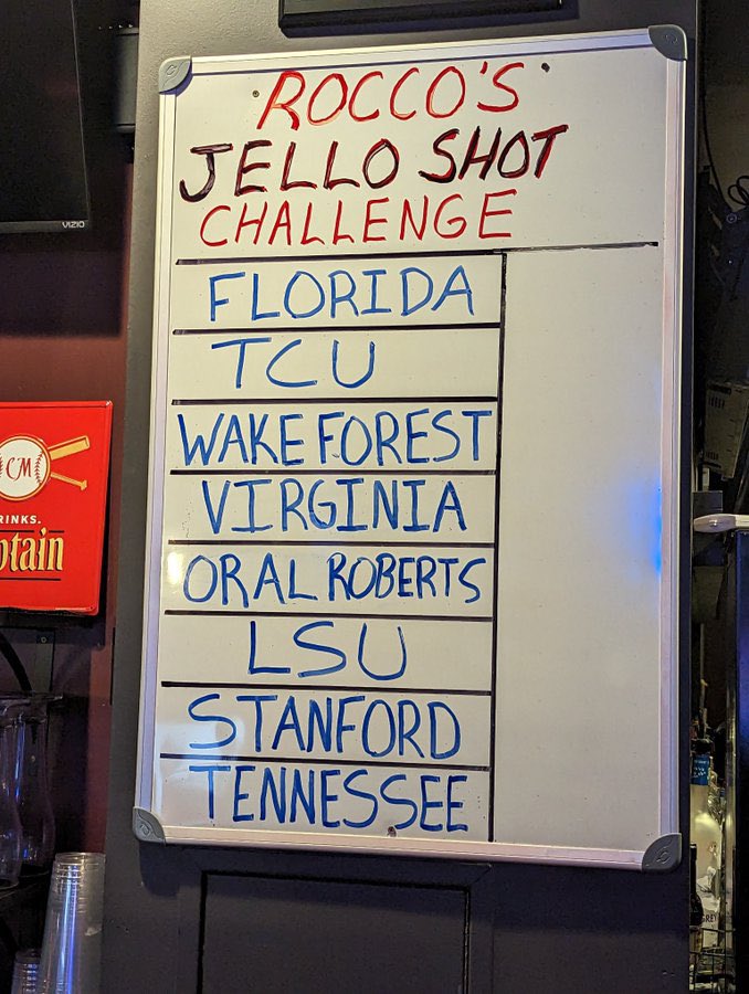 Ben_Upton5's tweet photo. A lot of story lines in Omaha this year for @CWSShotBoard 

•does LSU break Ole Miss’s record of 18,777 jello shots
•will Stanford fans put more alcohol in their system
•do Oral Roberts fans know what jello shots are
•is Vol Twitter going to act like they will have the most https://t.co/vEq1hm02rU