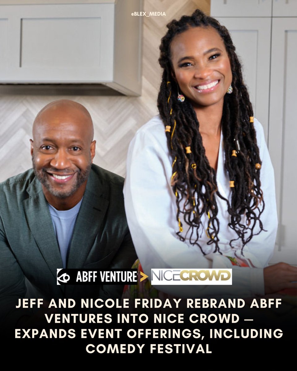 ABFF Ventures, the company behind the highly regarded @AmericanBlackFilmFestival (ABFF) -- which has officially kicked off its 27th year -- has undergone a rebranding and will now be known as Nice Crowd. 

blexmedia.com/jeff-and-nicol…