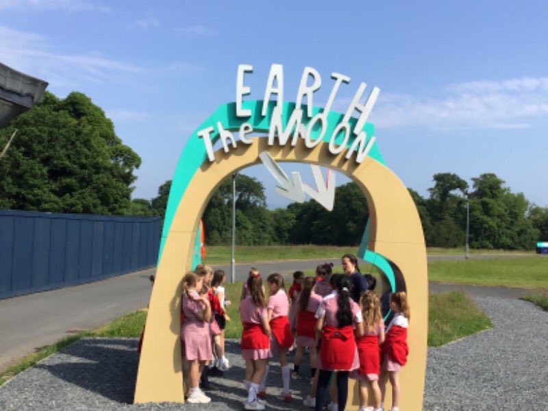 Primary 5 love learning about Space! As part of their World Around Us Learning, the P5 girls explored The ‘Our Place in Space’ trail where they learned lots of new facts and got to impress guide Ash with their extensive knowledge. @ourplaceearth