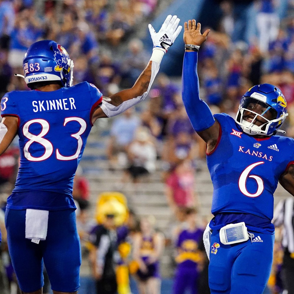 After a great conversation with @CoachLeipold I am blessed to have received an offer from the University of Kansas! #RCJH @CoachFuchs @Kotelnicki @CoachClintRider @BVNW_Football