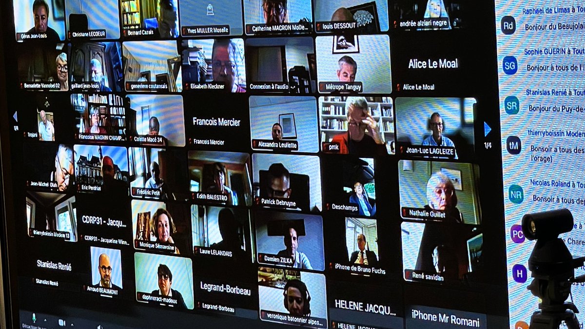 🟠 #CNMoDem | Conseil national du MoDem

👥 Réunion autour de François <a href="/Bayrou/">François Bayrou</a>, <a href="/MFesneau/">Marc Fesneau</a>, <a href="/maudgatel/">Maud Gatel</a>, notre équipe dirigeante, et nos cadres locaux !

🗣 Au programme, discussions sur nos actions dans les territoires, et sur la situation politique nationale.