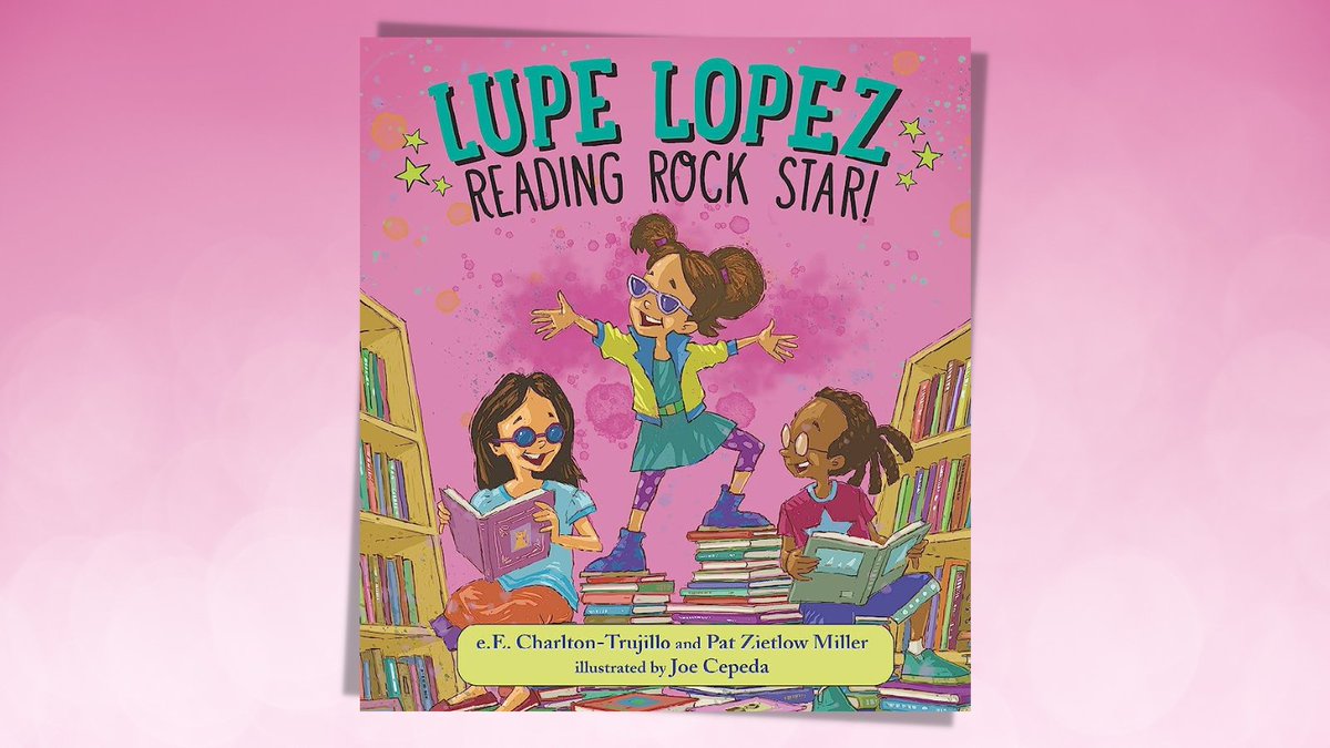 jeanreidy's tweet photo. Hooray!! Lupe Lopez: Reading Rock Star! by @pinatadirector & @PatZMiller and illustrated by @joecepeda is out in the world! Learning to read is kind of a big deal, & Lupe Lopez has a lot to learn to become a Reading Rock Star. ❤️📚 #EMLAHoopla @Candlewick https://t.co/QjBQM7hDN7 https://t.co/kfnvCjwvQE