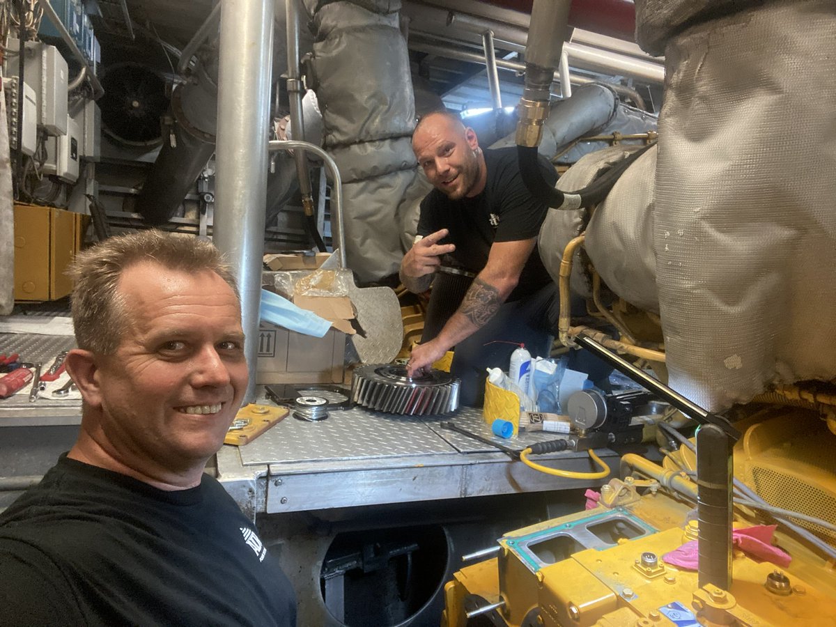 An emergency repair job on a crewboat for #gulflogistics . Our great experienced team was able to get there and make the necessary repairs to get this boat back up and running fast! Thank you for choosing ADR!   
#adrpowersystems #zfmarine #marinetransmissionrepair