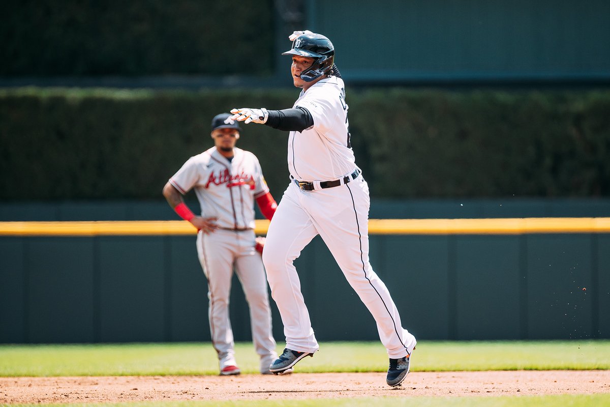 With his home run today, <a href="/MiguelCabrera/">Miguel Cabrera</a> became the fifth player age 40-or-older to homer for the Tigers, joining Norm Cash, Doc Cramer, Darrell Evans and Bobby Lowe. #RepDetroit