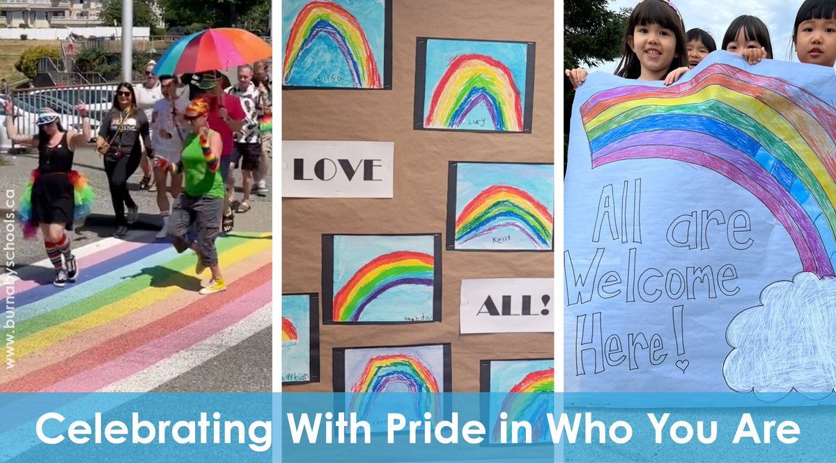 Across #BurnabySchools, there are a variety of opportunities throughout the year to celebrate diversity, inclusion, and kindness. Read about some of the recent events celebrating the strengths in our differences and having pride in who you are: ow.ly/zJKn50OOzEF #PrideMonth