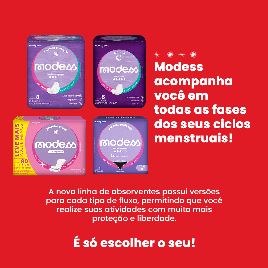 modessbrasil's tweet photo. A nova linha de absorventes Modess oferece diversas versões para cada tipo de fluxo, permitindo que você realize suas atividades diárias com mais segurança, proteção e muito mais liberdade.
É só escolher o seu!
#modess #modessbrasil #menstruação #agenteseentende https://t.co/CqI60REuw3