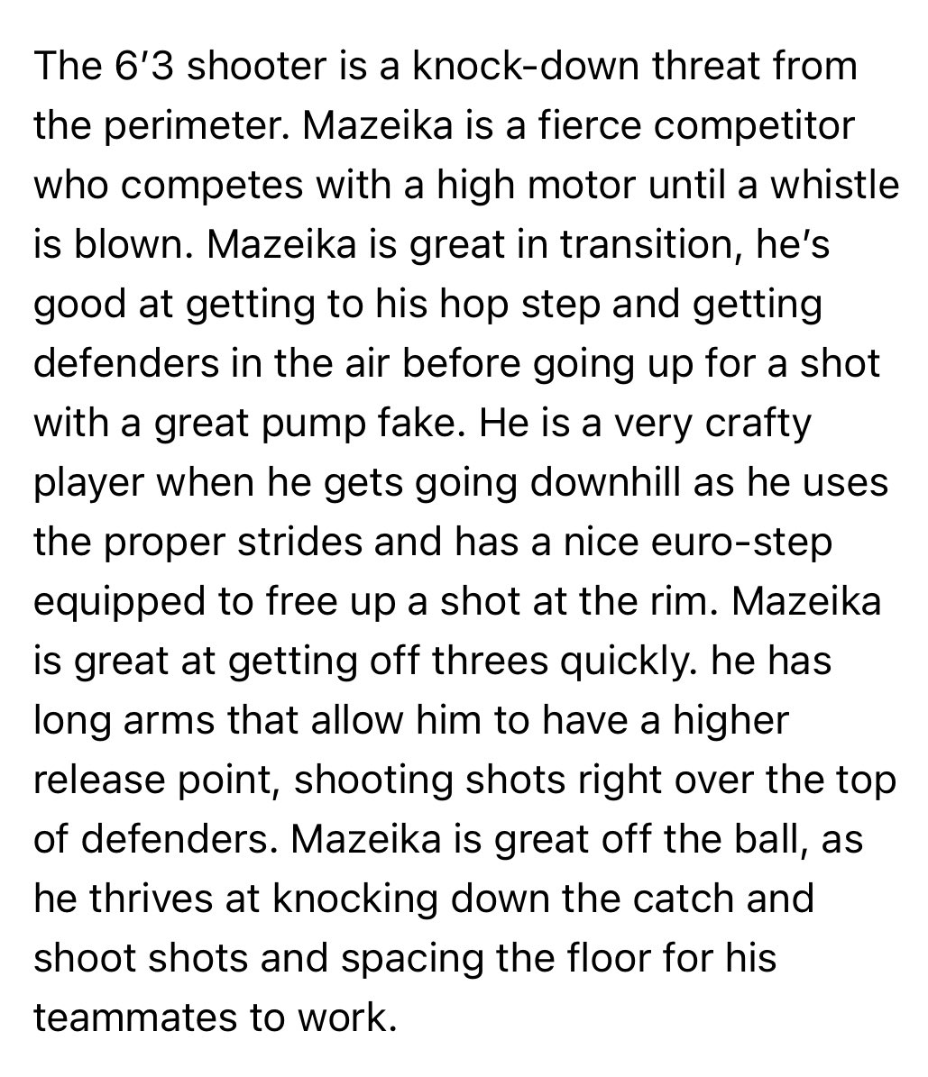 2024 6’3 Marius Mazeika is climbing the ranks! Went from unranked to #58 overall, #12 SG and #23 wing (<a href="/PrepHoopsVA/">Prep Hoops Virginia</a>) “Mars” garners a 3.53 GPA! Coaches be sure to come check him out at the <a href="/VALivePeriod/">VISAA's Virginia Live Period Shootout</a> Shootout II at Blue Ridge (June 23-25).