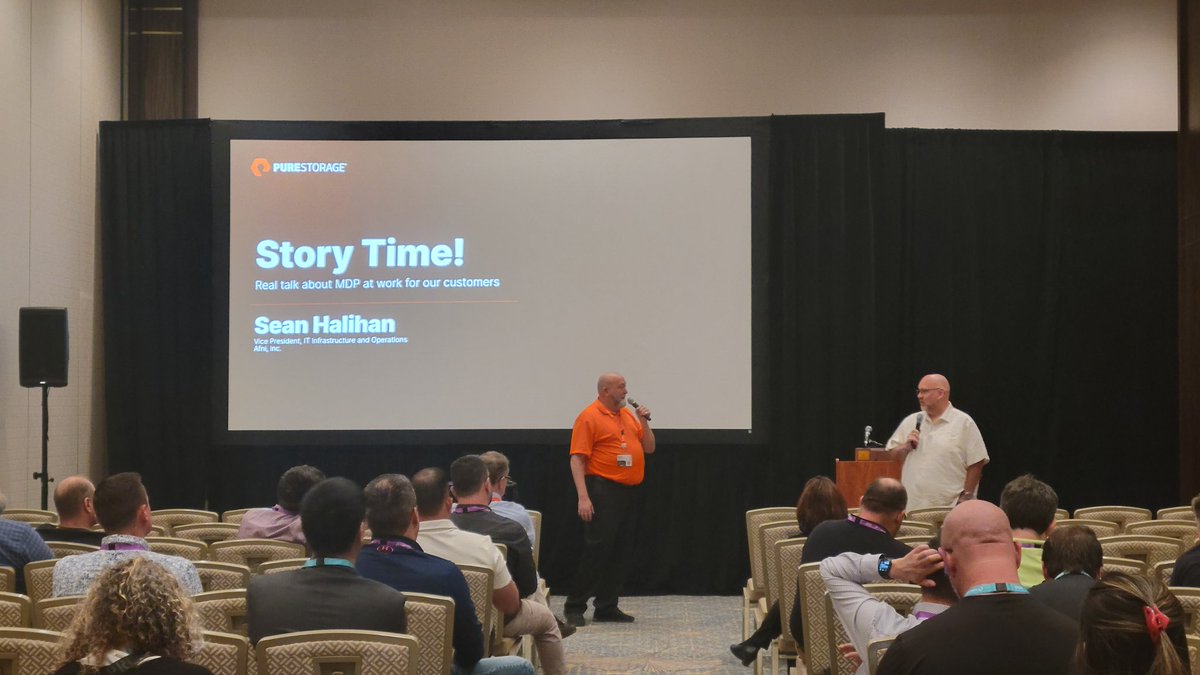 SolitaryBuffalo's tweet image. . @JasonWalkerData and #purestorage customer Sean Halihan of @afni talk #ransomware, #FlashRecover, reduced insurance premiums and more ! #DataProtection #Cohesity #PureAccelerate