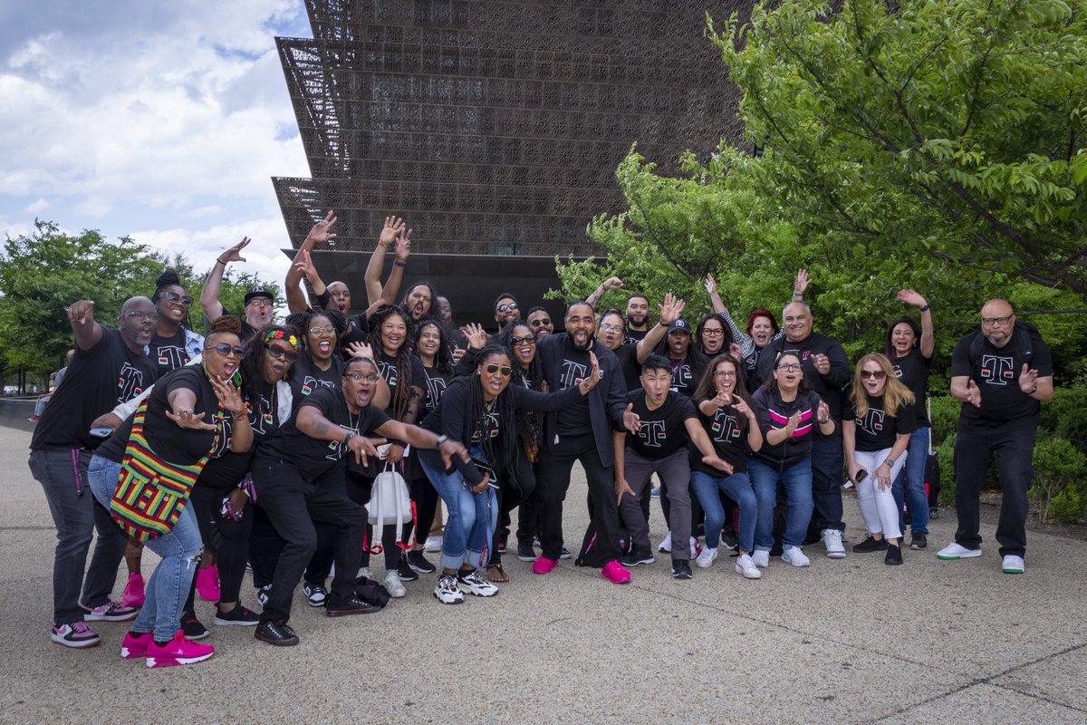 Enthusiastic entrance to the @NMAAHC Ready to learn, reflect, be inspired, challenged… bringing impact and action forward. 🖤@SamuelStewart22 @eddienavarrete @SimeonBookerIV @DeeanneKing @JonFreier @MikeSievert @IndiaNBoulton @marcuseast