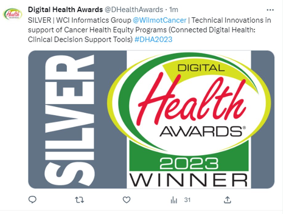 CANVAS: Snapshot took home 2nd place in the Nationwide Digital Health Awards for our category!!