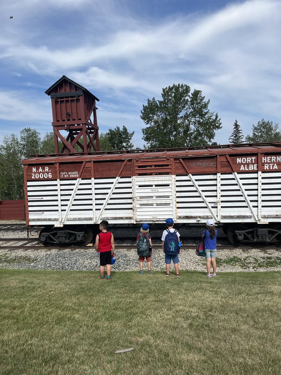 MsVanderlinde's tweet photo. Students had a great time exploring community in the past at @HeritageParkYYC A big thank you to all of the staff and volunteers who made this trip possible! #WeAreCBE https://t.co/NUugeeyXWv