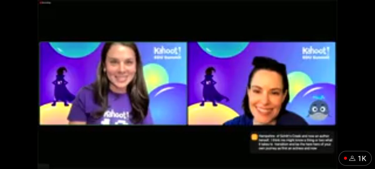 renier1901's tweet photo. Looking forward to hear from Emily at the #KahootEDUSummit day 2. @Kahoot. I found the last character. 😁😆 https://t.co/cCIh91Dl0B
