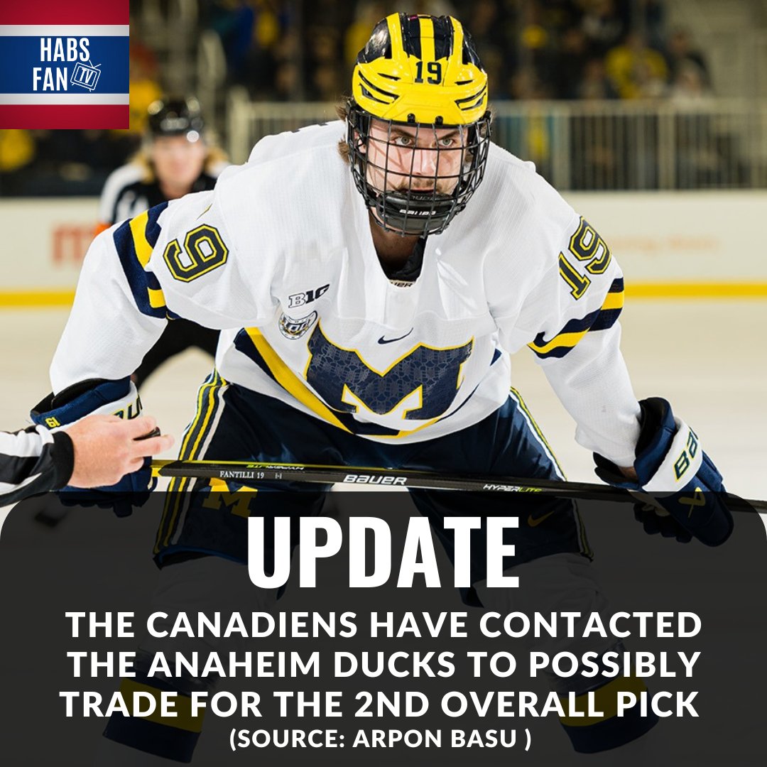 According to @ArponBasu, the Canadiens are asking the cost for the 2nd overall pick 👀 Thoughts?