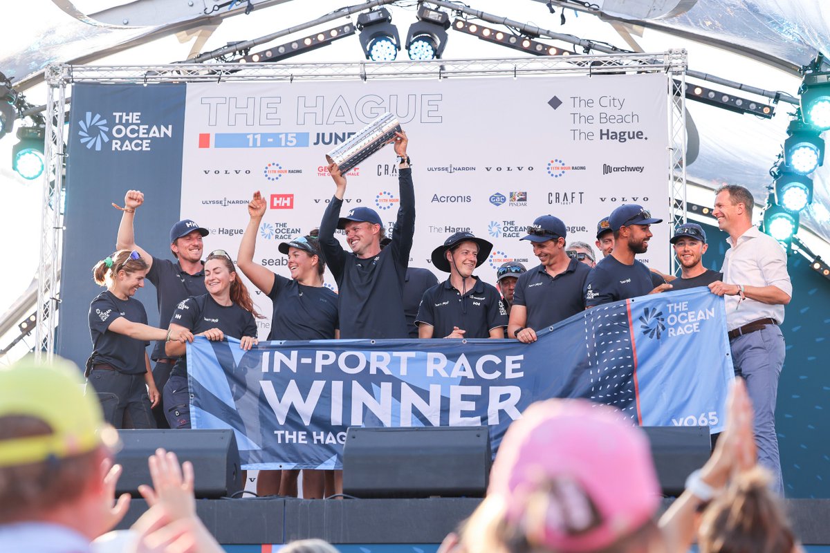 ⛵️| Team JAJO wint de VO65 In Port Race Den Haag!🔥 Beide vloten zijn helemaal klaar voor de grote finale in Genua. Zijn jullie er morgen bij om de boten uit te zwaaien voor hun laatste etappe? #theoceanrace #thehague