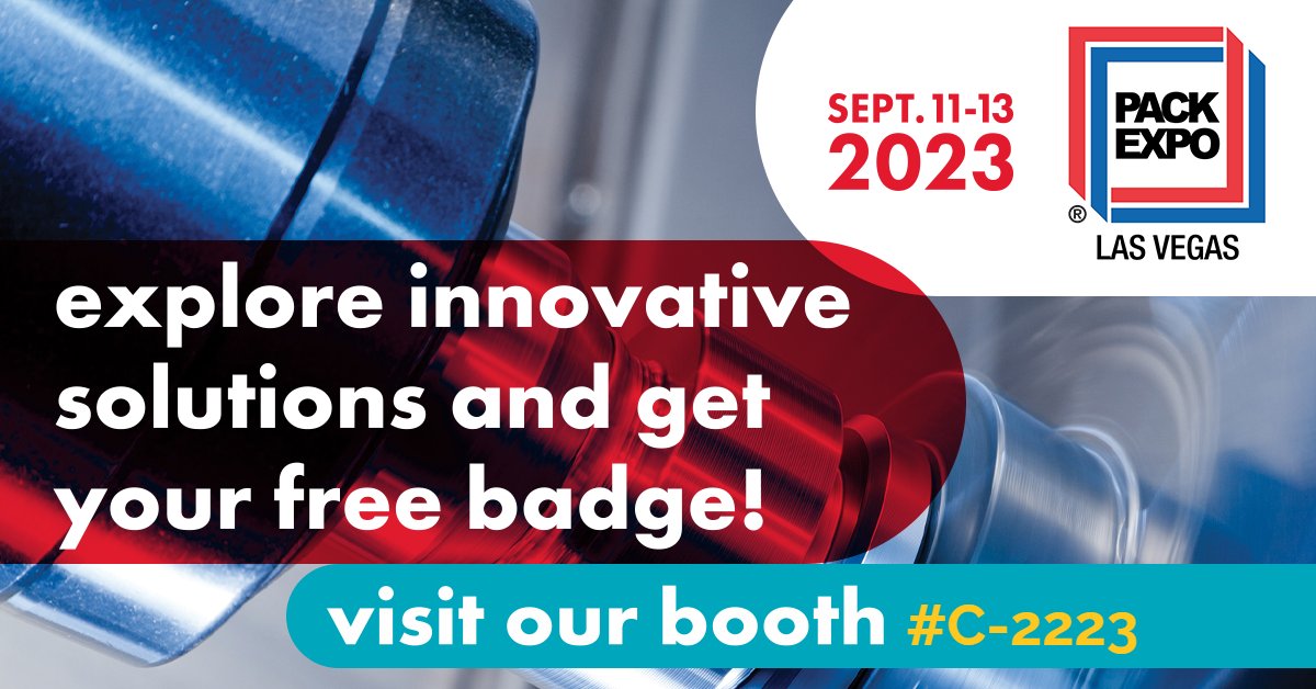 Just three months away from #PackExpo 2023! Register today with Schneider's comp code -bit.ly/442dDD5