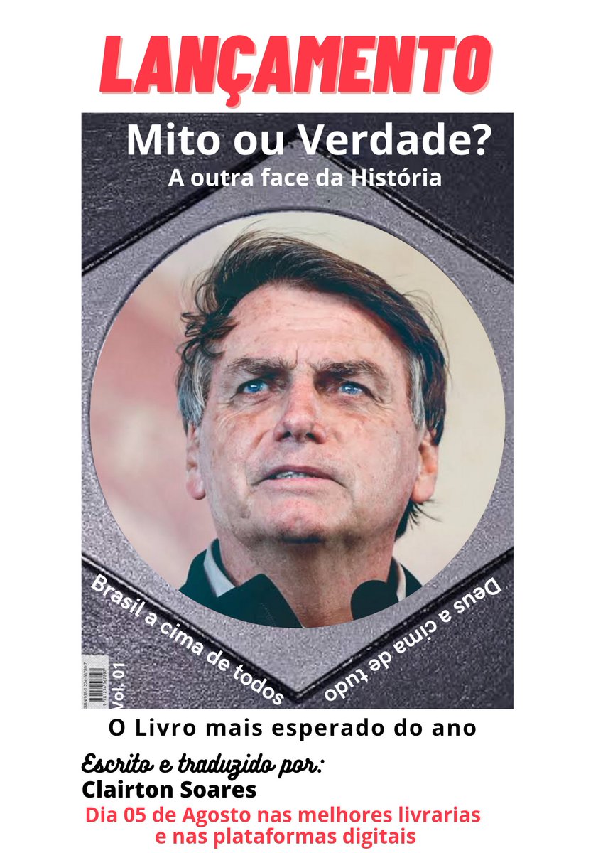 Convido a todos para participar do lançamento do meu mais novo livro "Mito ou Verdade?" Onde conta a história, as conquistas, fracassos, polêmicas, mitos e verdades de um dos maiores líderes mundial