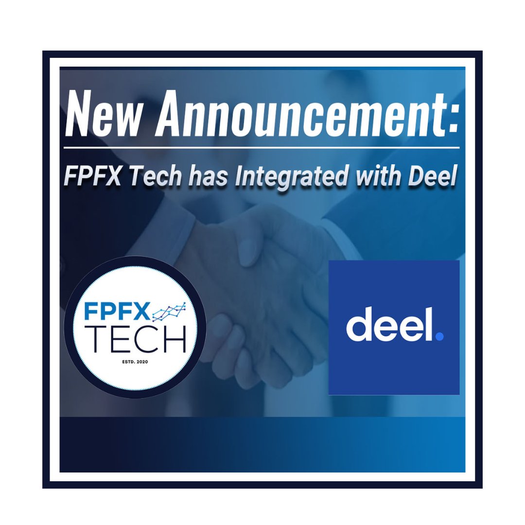 fpfxtech's tweet photo. FPFX Tech is happy to announce our new integration with @deel !⚡
Deel has created their new API Integrations and FPFX Tech will be helping them by doing Auto Contact Creation and Automating Payouts!
Check out https://t.co/PL4K9FcK5A to get started today⏳
#deel #fintech #fpfx https://t.co/ijgNWD0HKo