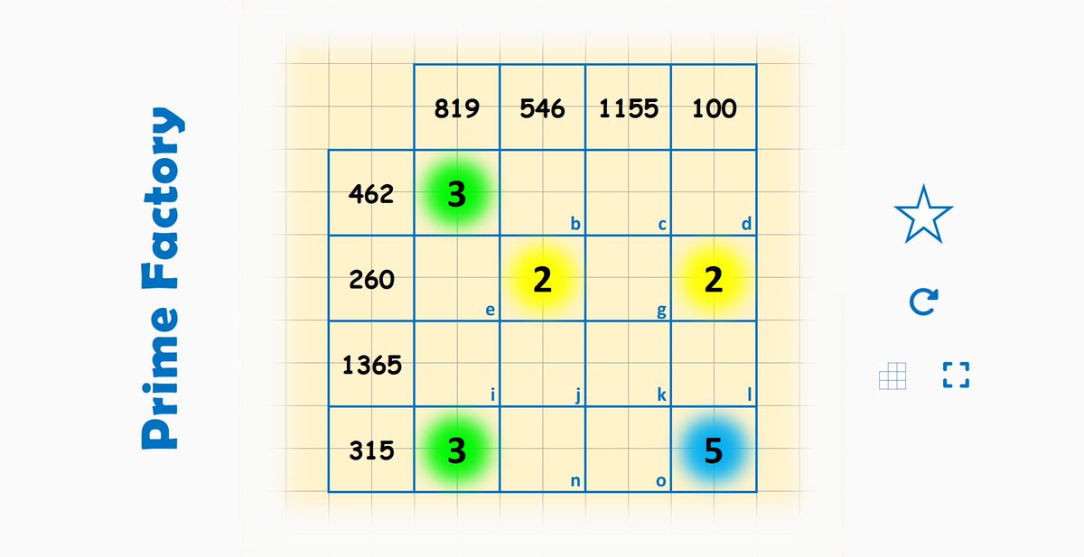 New! Prime Factory! A 'Starter' to display in your classroom :)