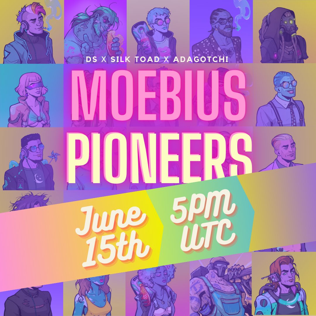 Moebius Pioneers Launch: June 15th, 5PM UTC 

The next step on our interstellar journey.
Customizable NFTs.  

Build your perfect Disco.