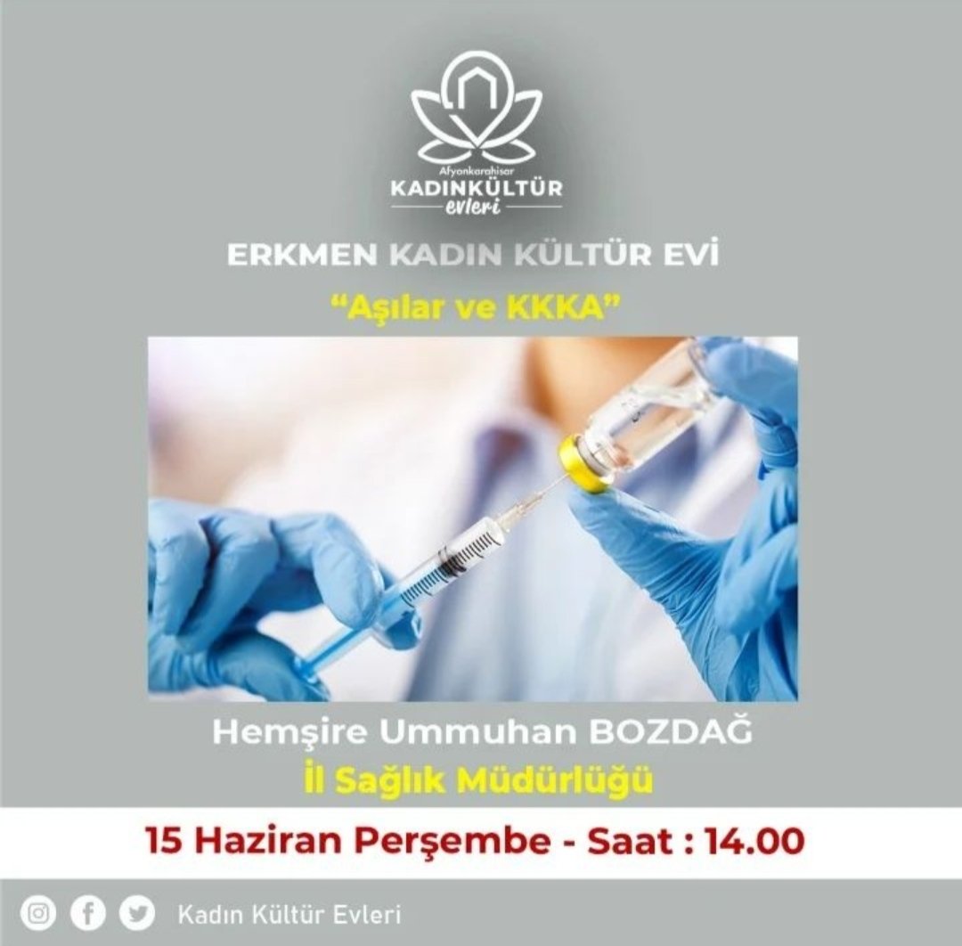 Tüm Kadınlarımız Davetlidir.
<a href="/kubrayigitbasi/">Doç. Dr. Kübra Güran Yiğitbaşı</a> <a href="/AfyonValiligi/">T.C. Afyonkarahisar Valiliği</a> @aksaglik <a href="/memduhkus/">Memduh Kuş</a> <a href="/afyonkulturevi/">Afyonkarahisar Kadın Kültür Evleri</a>